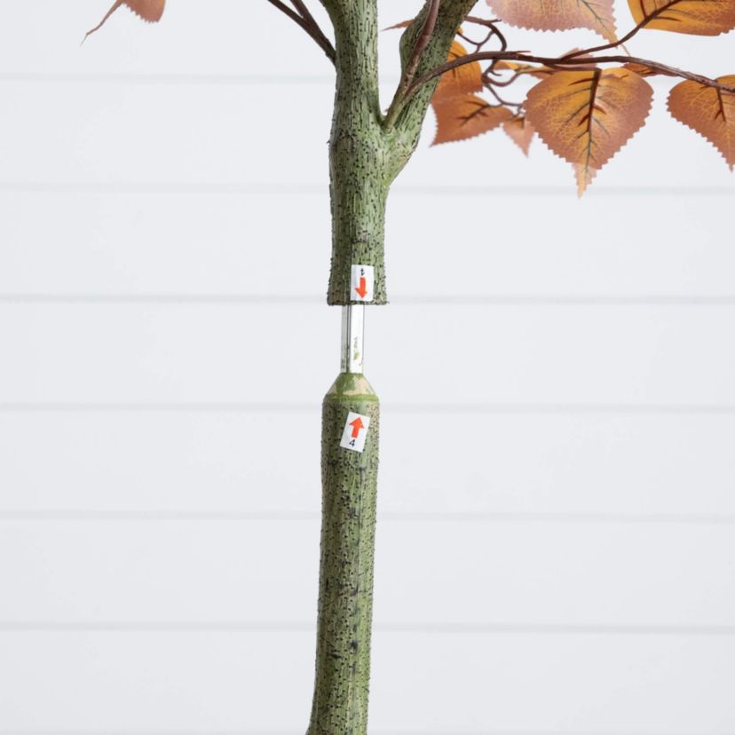 5-Foot Autumn Birch Leaf Artificial Fall Tree