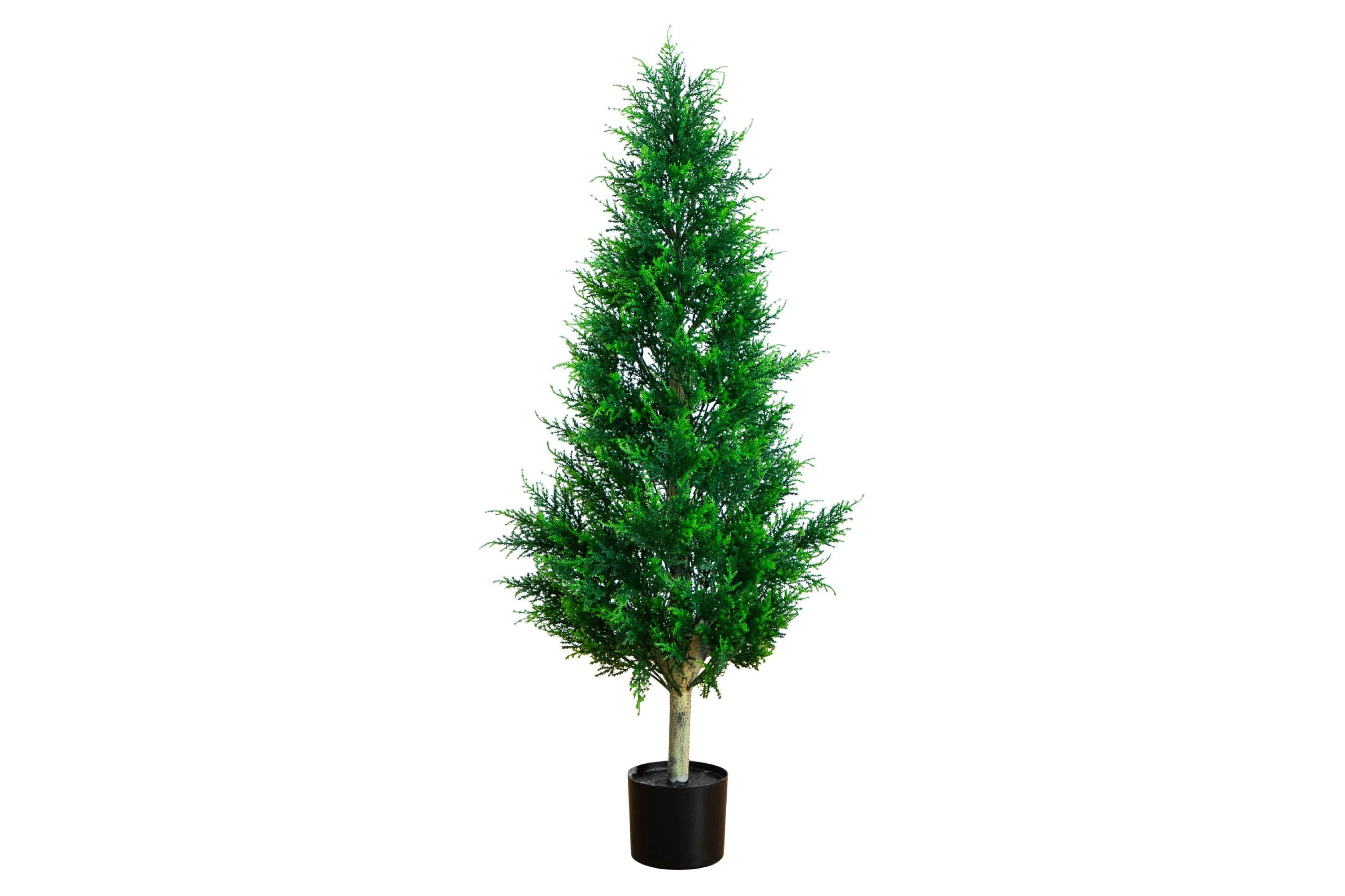 4-Foot UV Resistant Artificial Cypress Tower Tree (Indoor/Outdoor)