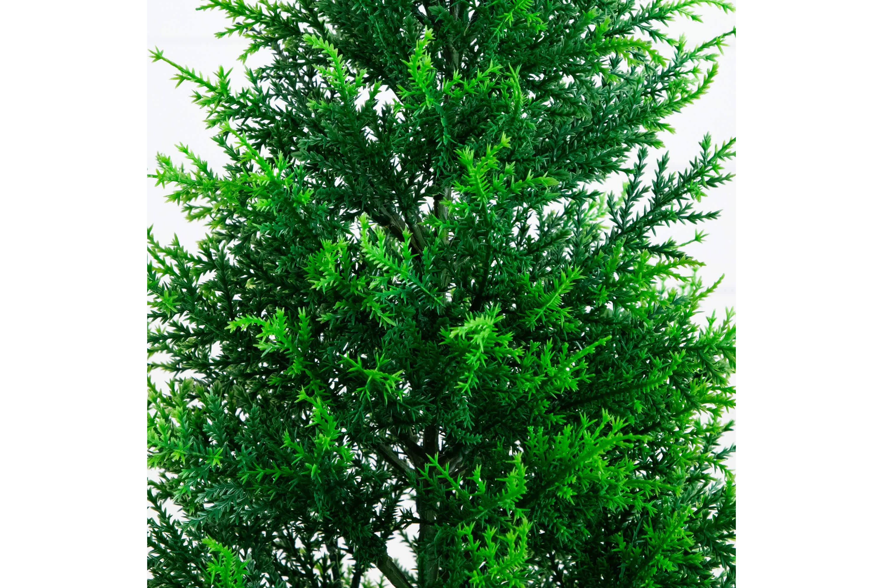 4-Foot UV Resistant Artificial Cypress Tower Tree (Indoor/Outdoor)