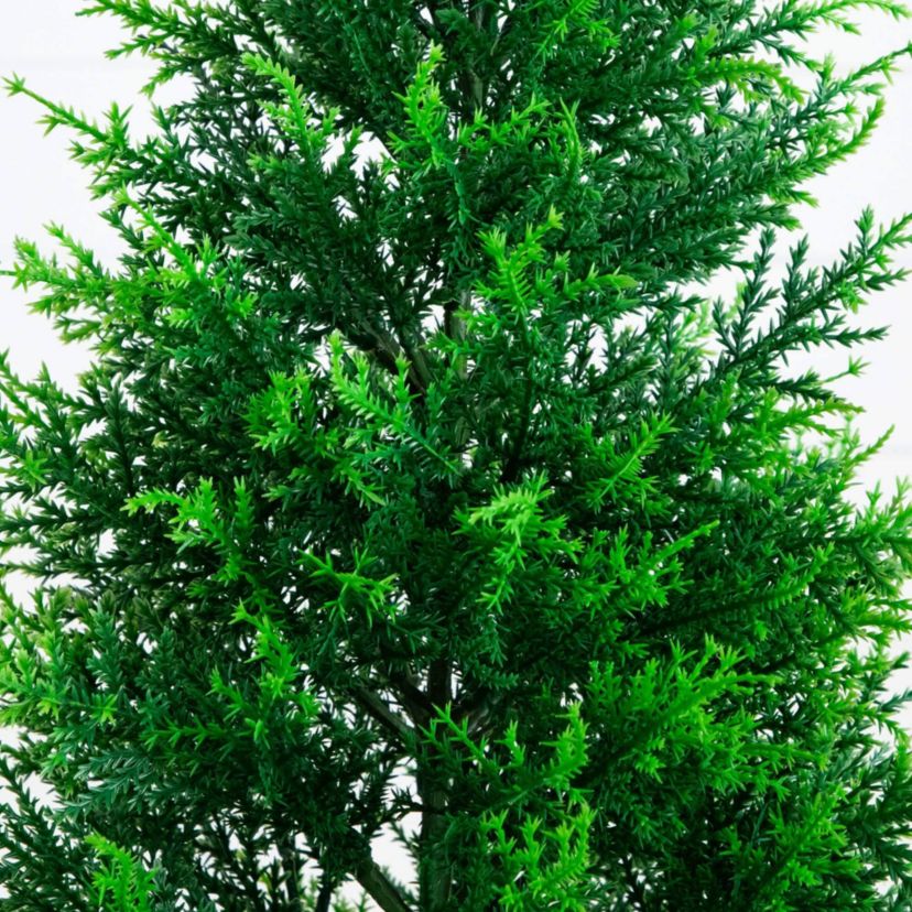 4-Foot UV Resistant Artificial Cypress Tower Tree (Indoor/Outdoor)