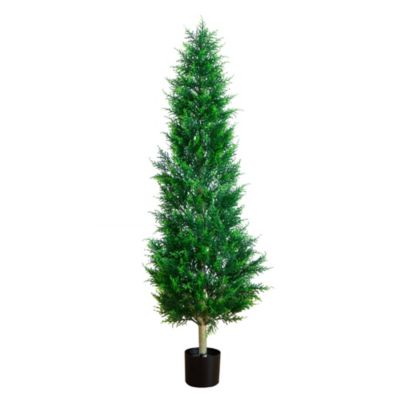 Nearly Natural 5-Foot UV Resistant Artificial Cypress Tower Tree (Indoor/Outdoor)