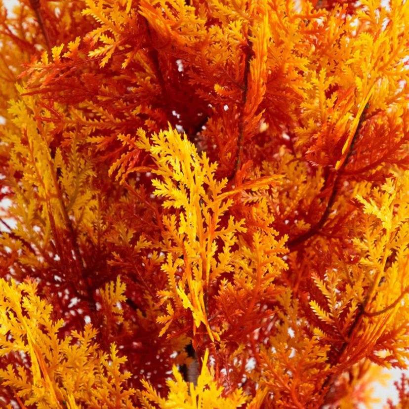 4-Foot UV Resistant Autumn Artificial Fall Cedar Tree (Indoor/Outdoor)