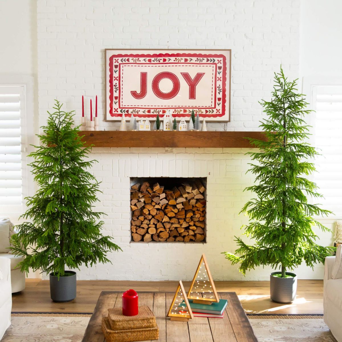 7-Foot Artificial Real Touch Norfolk Island Pine Christmas Tree with Natural Look
