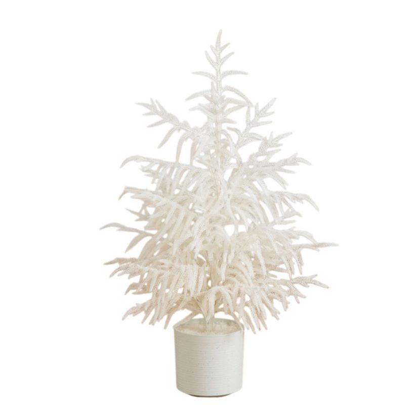 3-Foot Artificial Real Touch White Norfolk Island Pine Christmas Tree with Natural Look