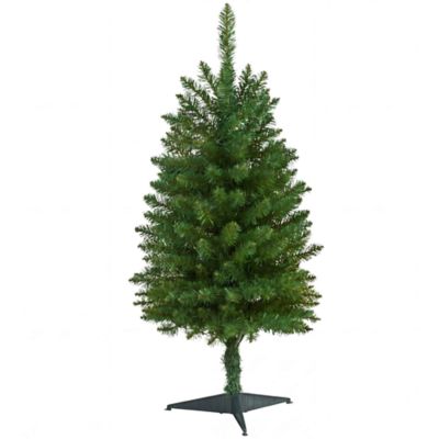 Nearly Natural 3-Foot Artificial Slim Green Mountain Pine Christmas Tree
