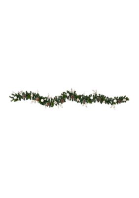 Ornament and Pinecone Christmas Garland