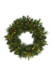 Mixed Pinecone Christmas Wreath