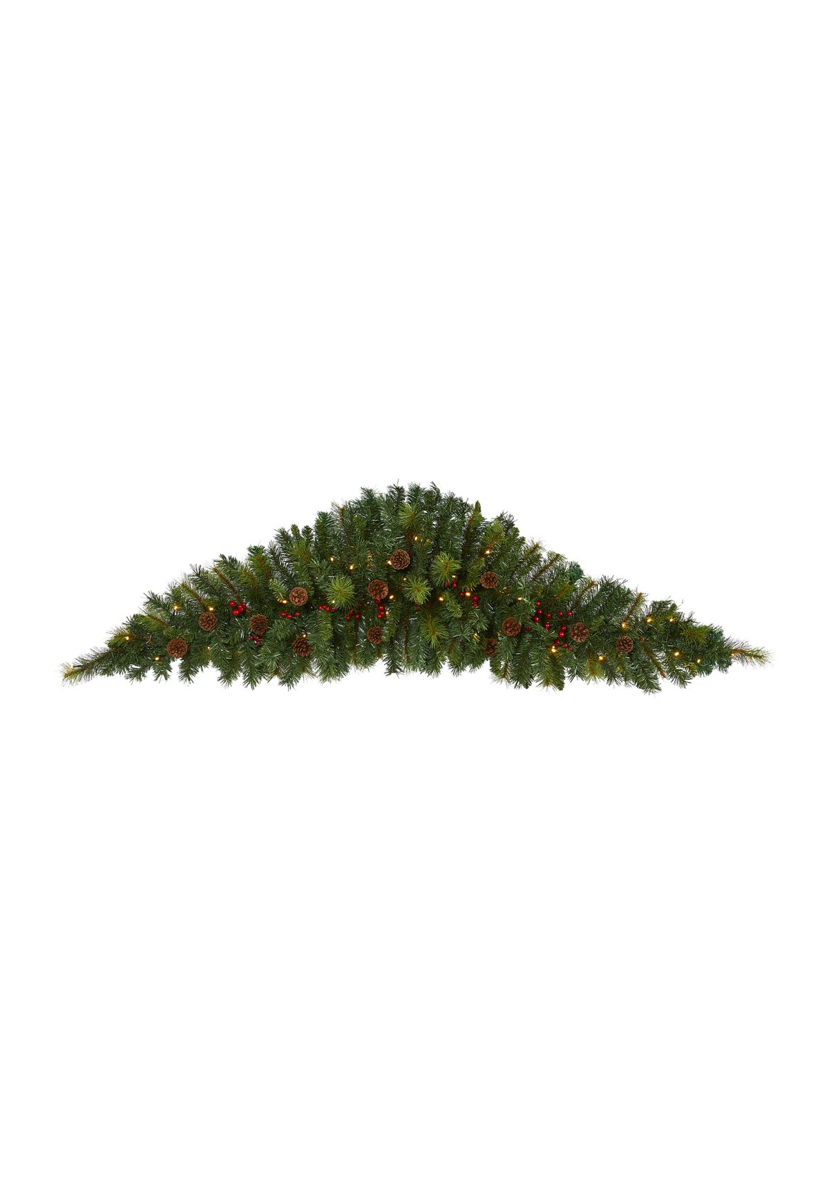 Christmas Swag with Berries and Pine Cones