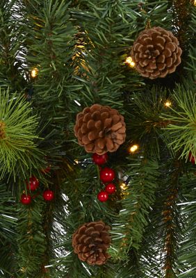 Christmas Swag with Berries and Pine Cones