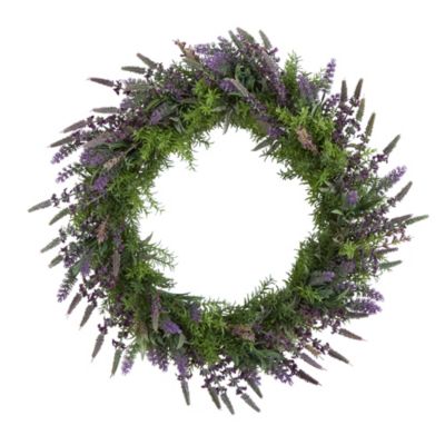 Nearly Natural 24-Inch Lavender Artificial Wreath
