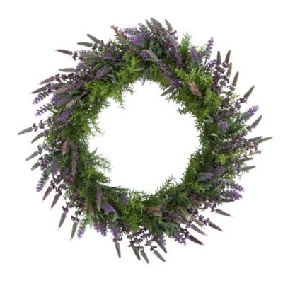 24-Inch Lavender Artificial Wreath