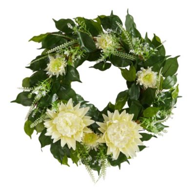 20-Inch Protea Artificial Wreath