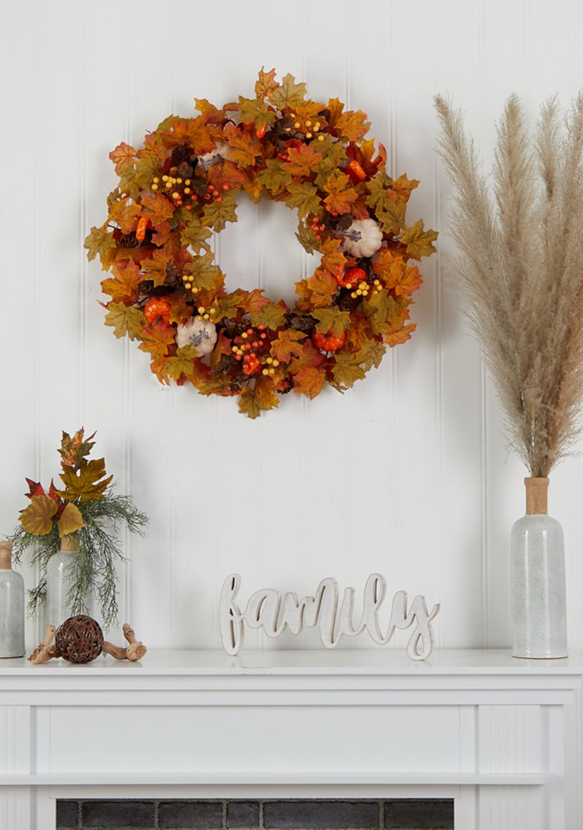 Autumn Faux Wreath