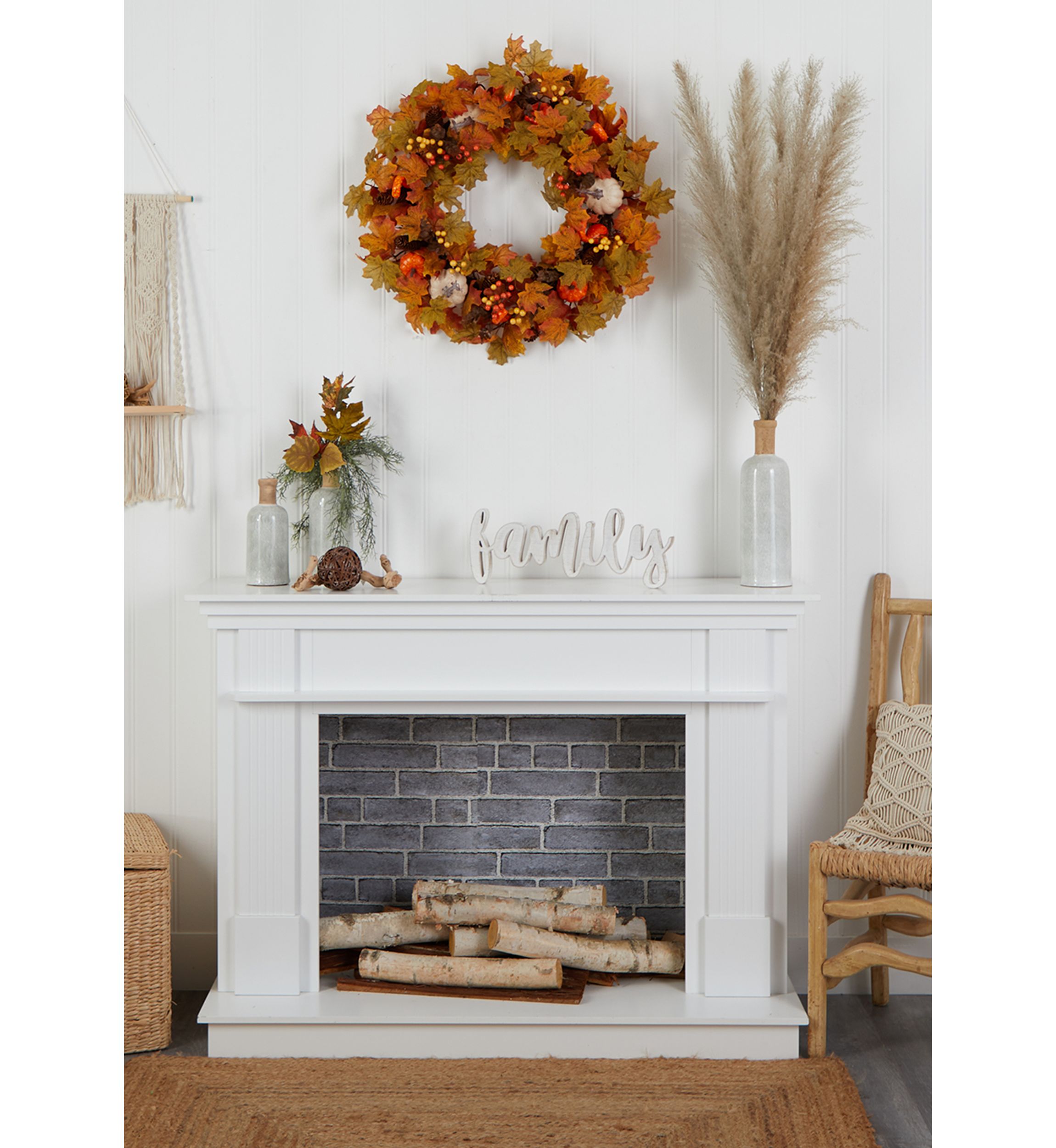 Autumn Faux Wreath