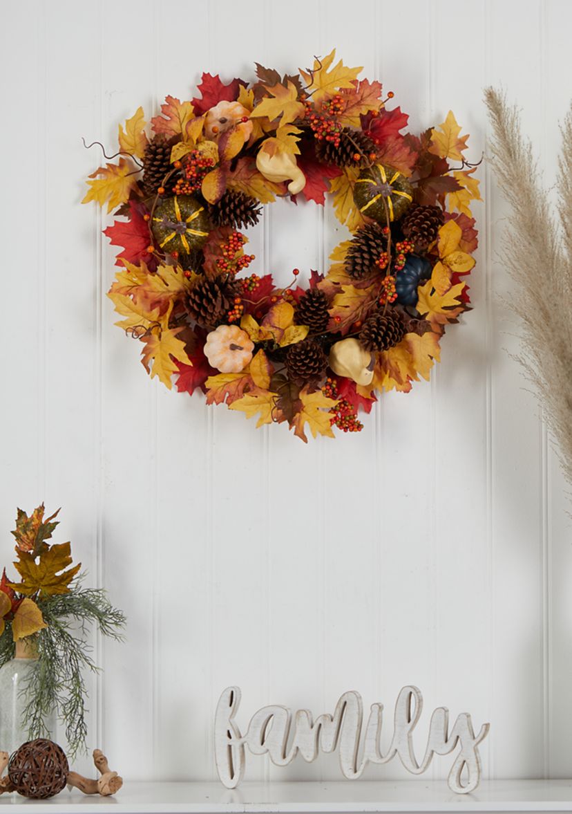 Autumn Faux Wreath