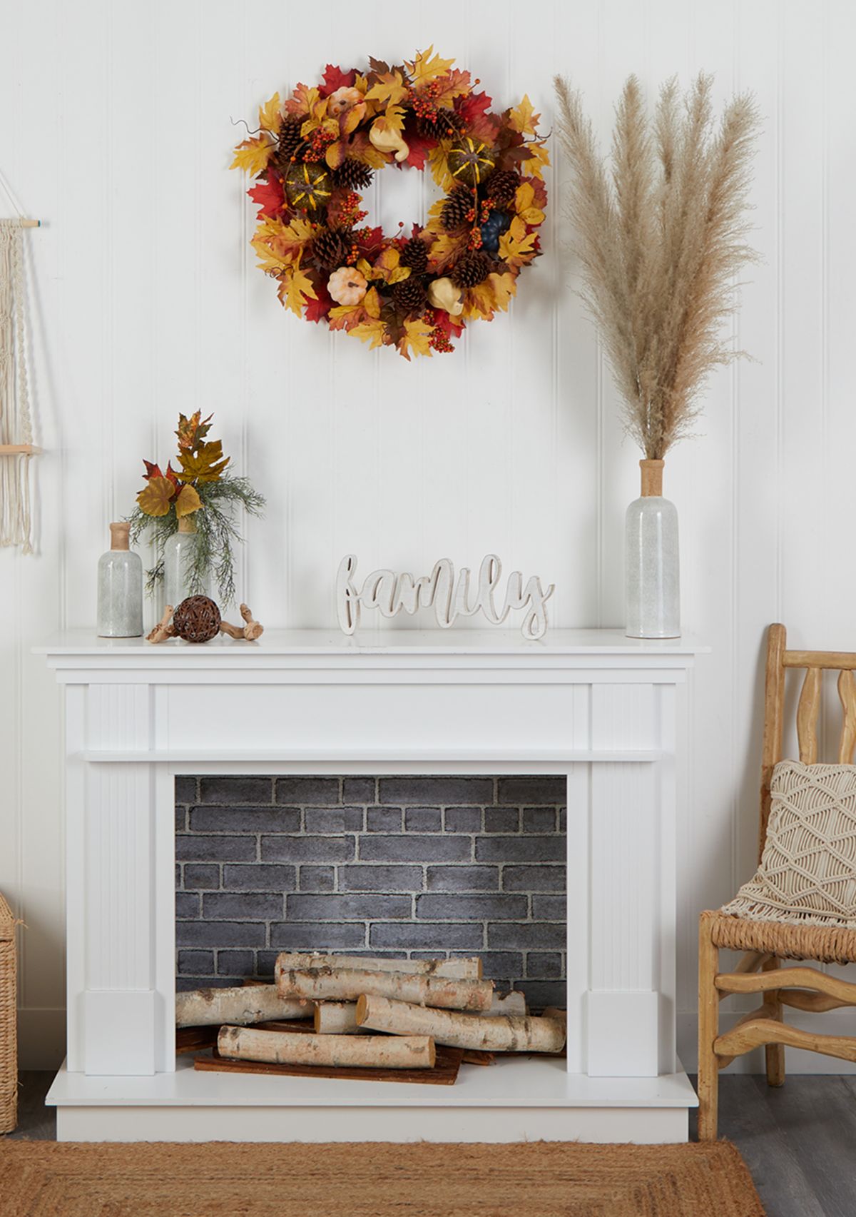 Autumn Faux Wreath