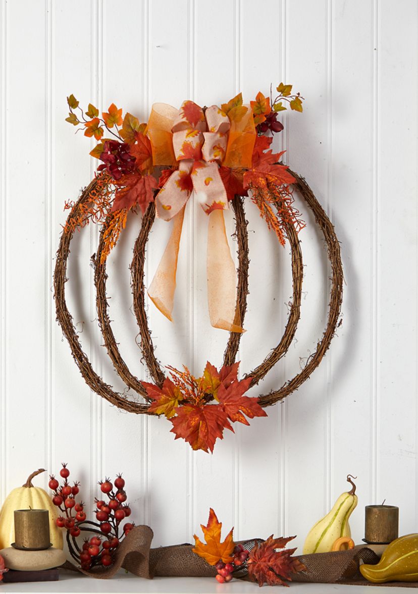 Autumn Faux Wreath