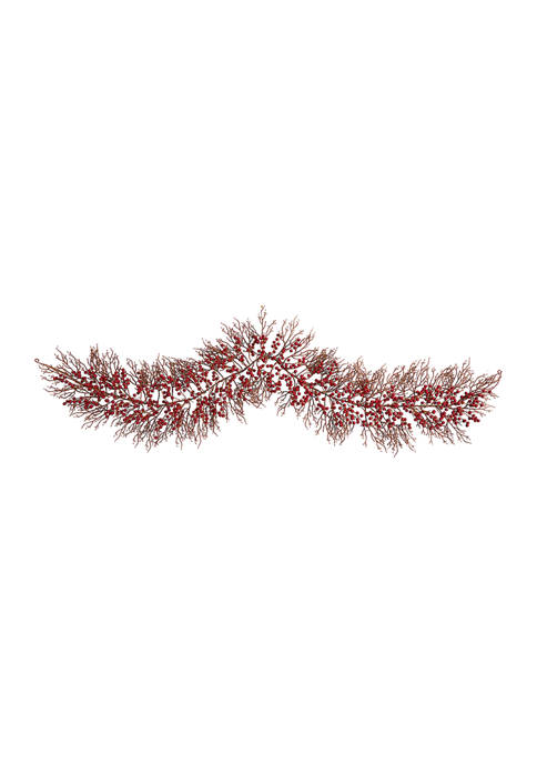 Nearly Natural 6 Foot Red Berry Artificial Christmas