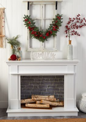 40" Pines, Red Berries, and Pinecones Artificial Christmas Garland