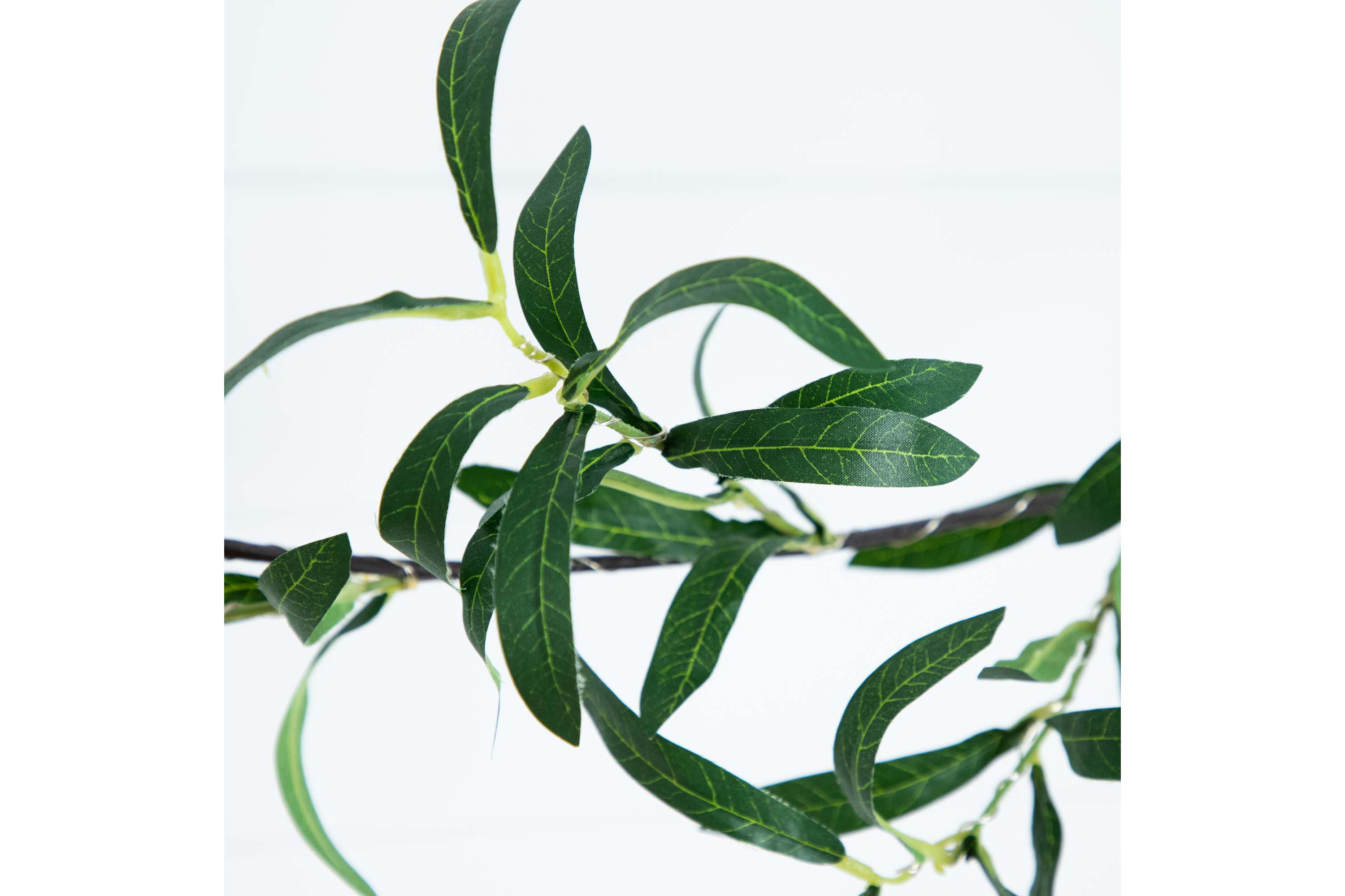 6.5ft. Lighted Artificial Olive Garland with 100 Warm White LED Lights