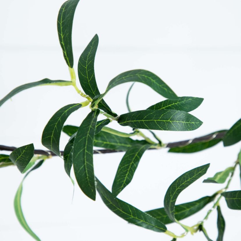 6.5ft. Lighted Artificial Olive Garland with 100 Warm White LED Lights
