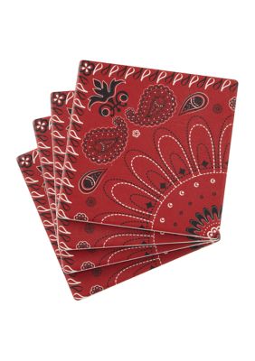 Thirstystone Square Bandana Coasters - Set of 4