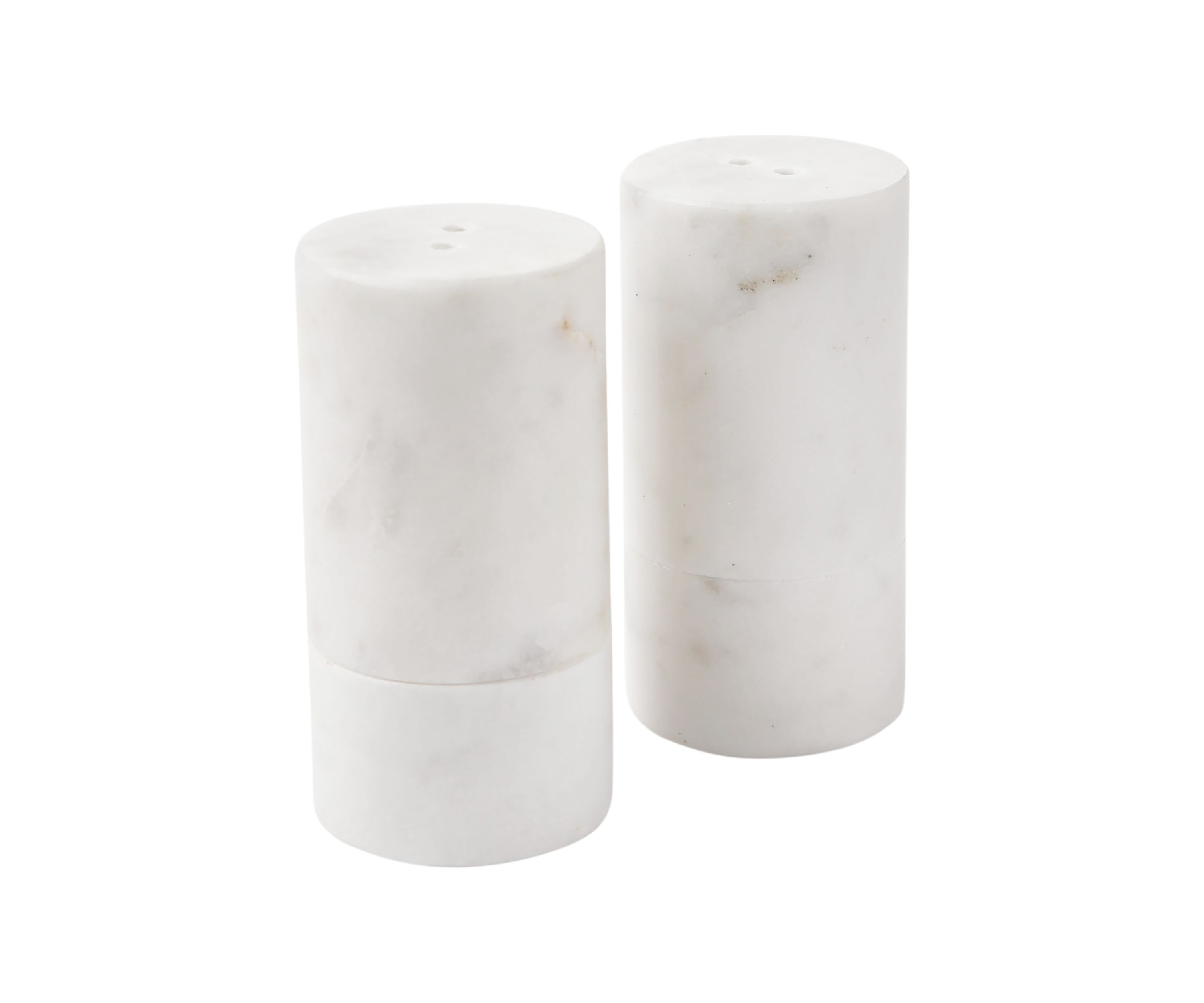 White Marble Salt & Pepper Set