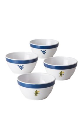 College Kitchen Collection Ncaa Morgantown Wvu And West Virginia Mountaineers 4 Piece Party Bowl Set Belk