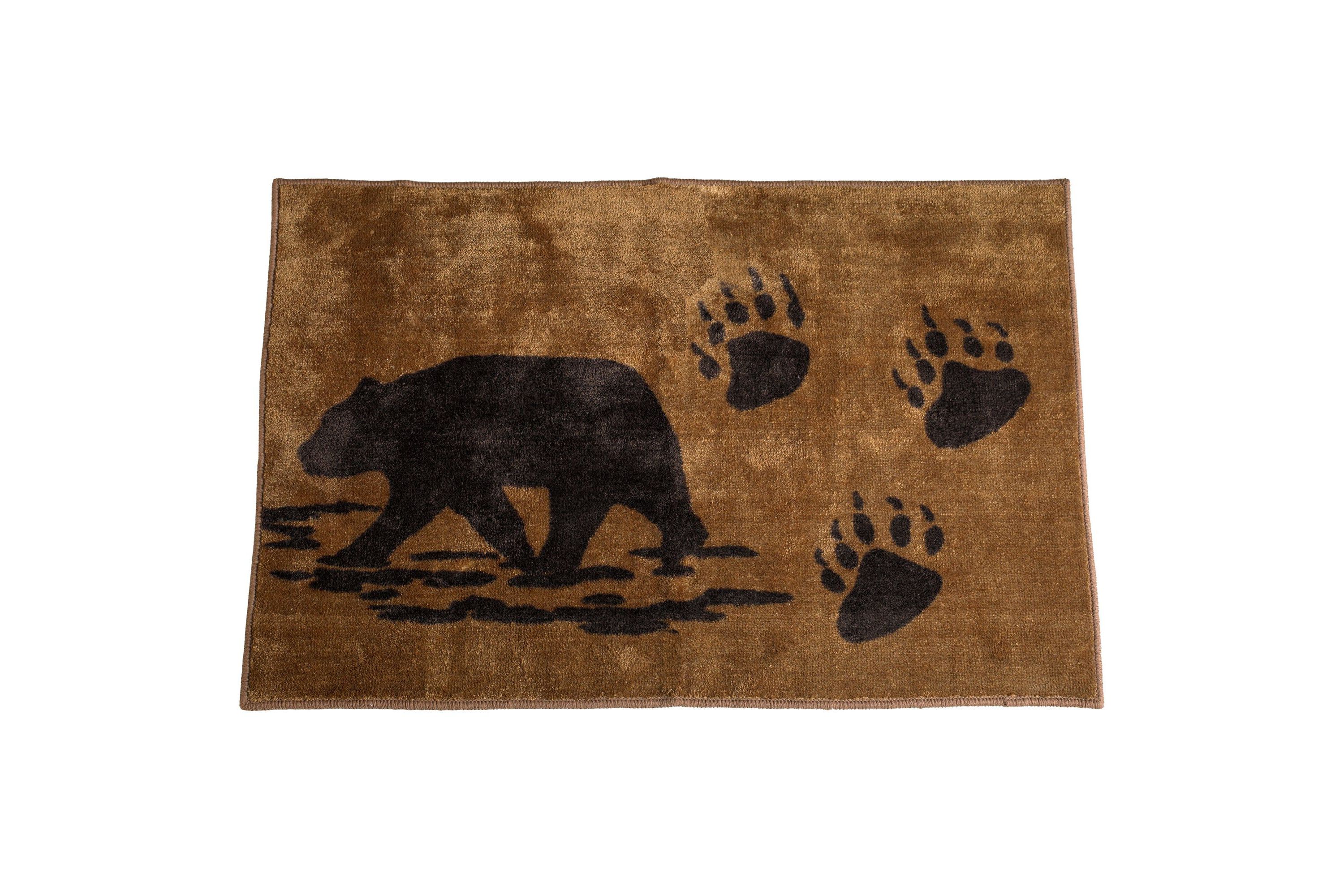 Bear Tracks Print Rug