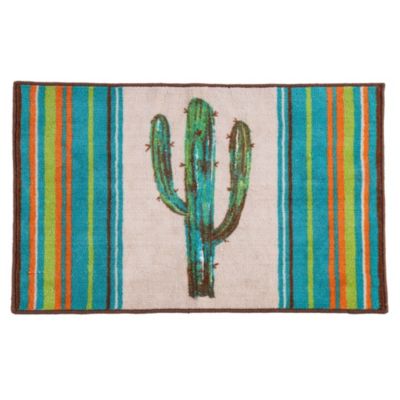 Serape Colorful Cactus Rug