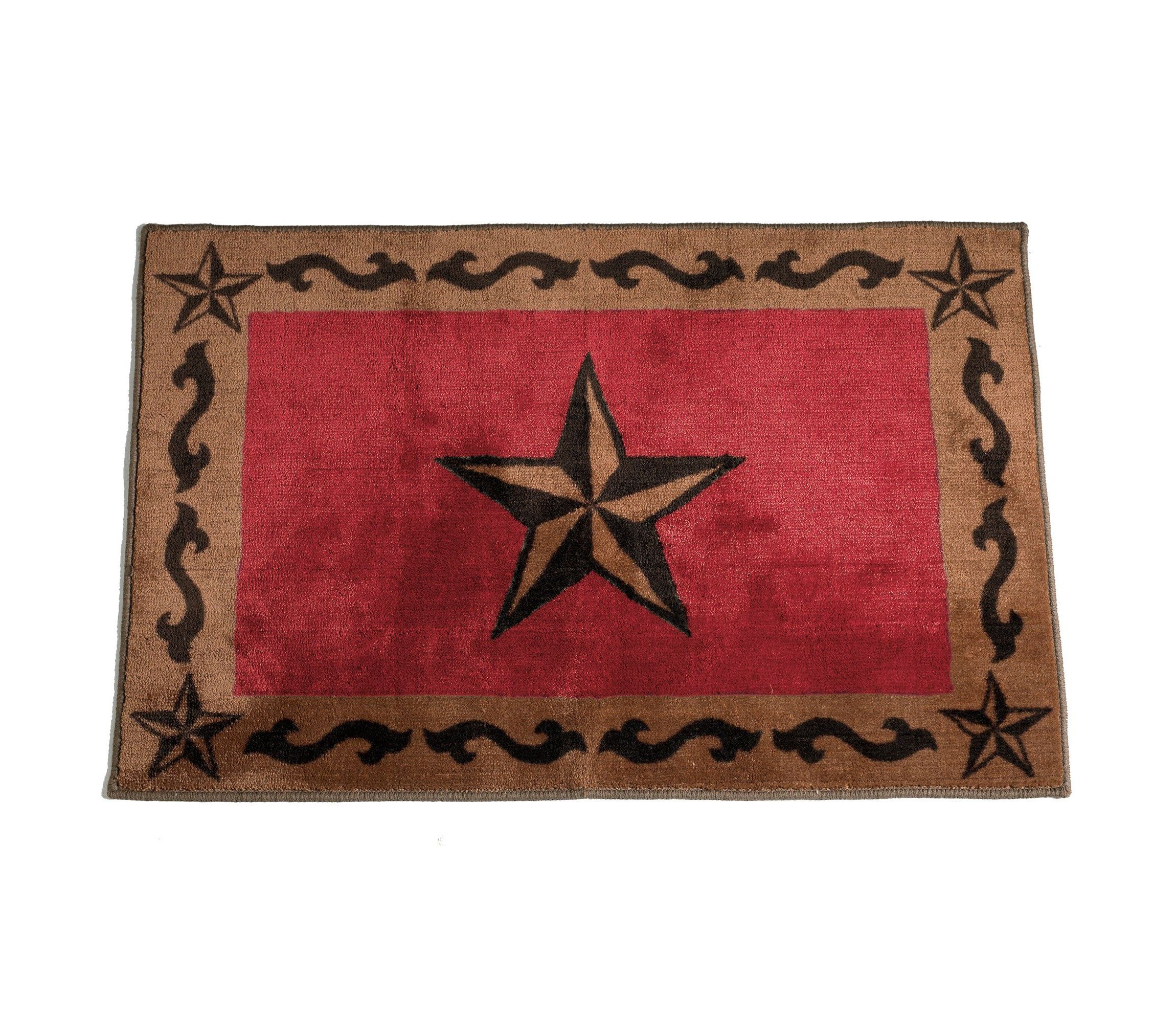 Star Scroll Motif Rug