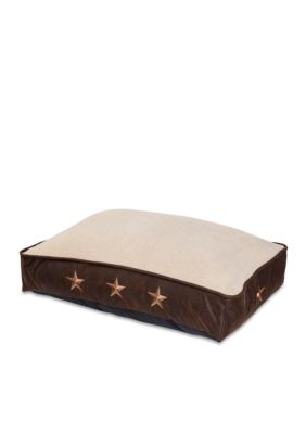 Embroidered Star Dog Bed