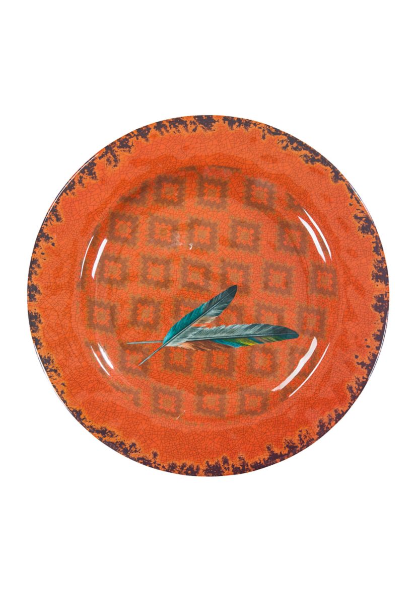 Feather Design Melamine Dinner Plate