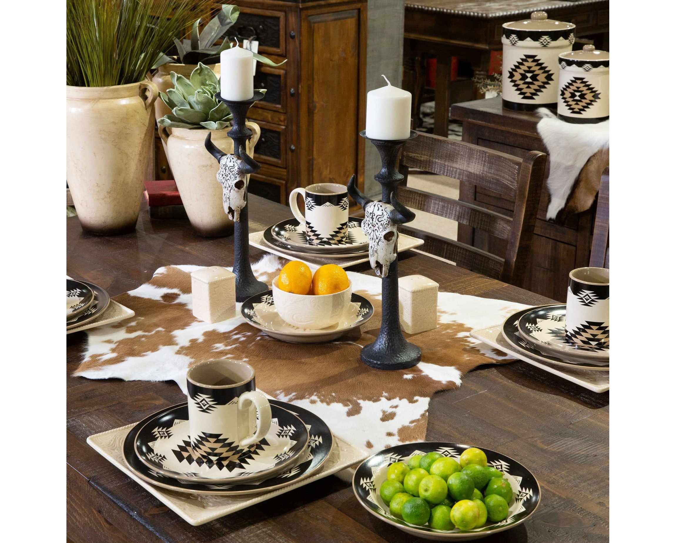 Chalet Aztec Ceramic Dinnerware Set