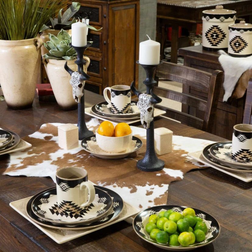 Chalet Aztec Ceramic Dinnerware Set