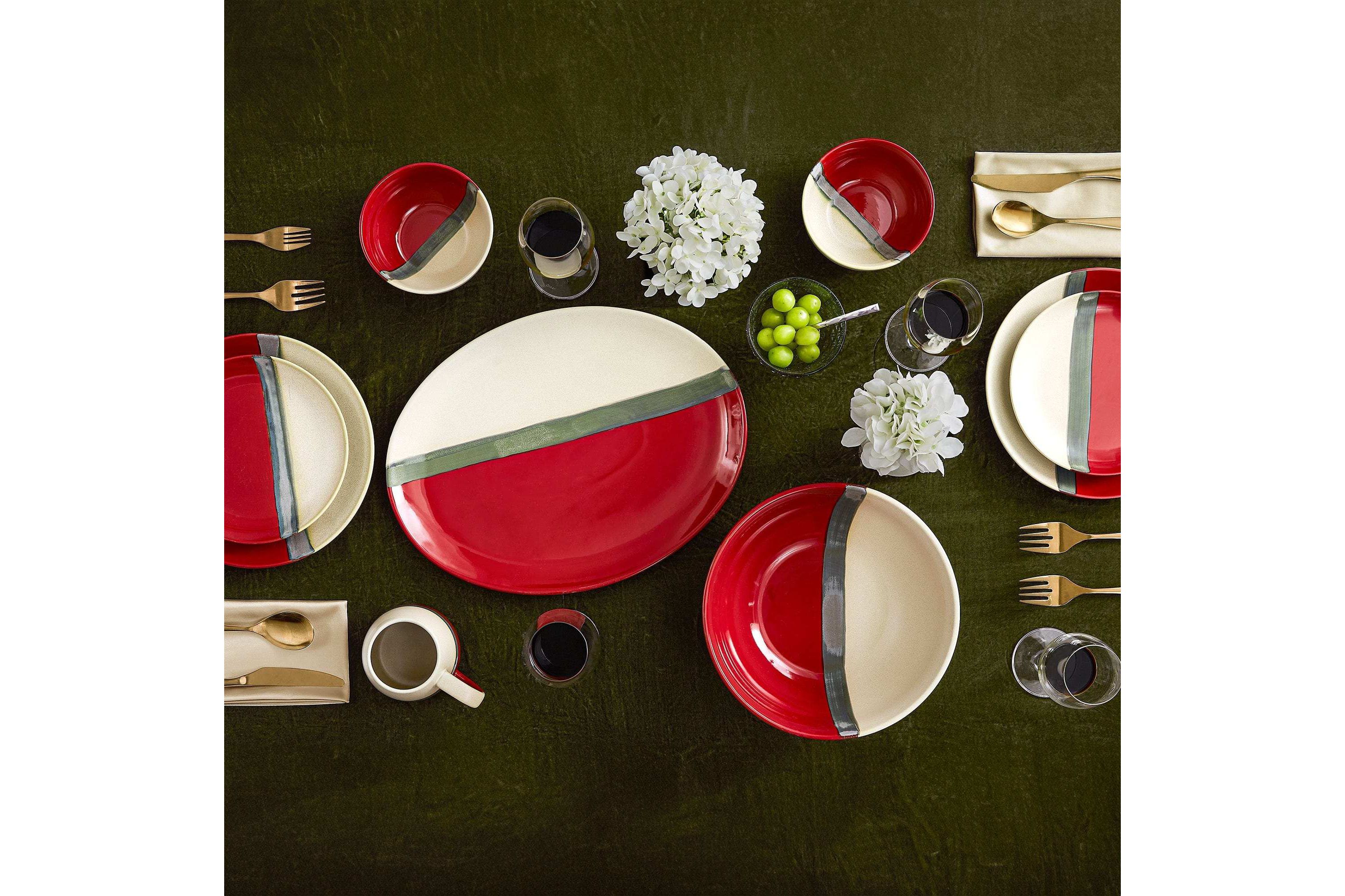 Paseo Road Pasadizo Ceramic Western Dinnerware Mug Set, 4PC
