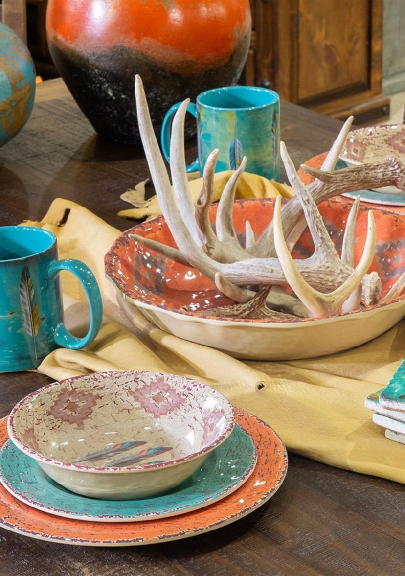Feather Melamine Dinnerware Set