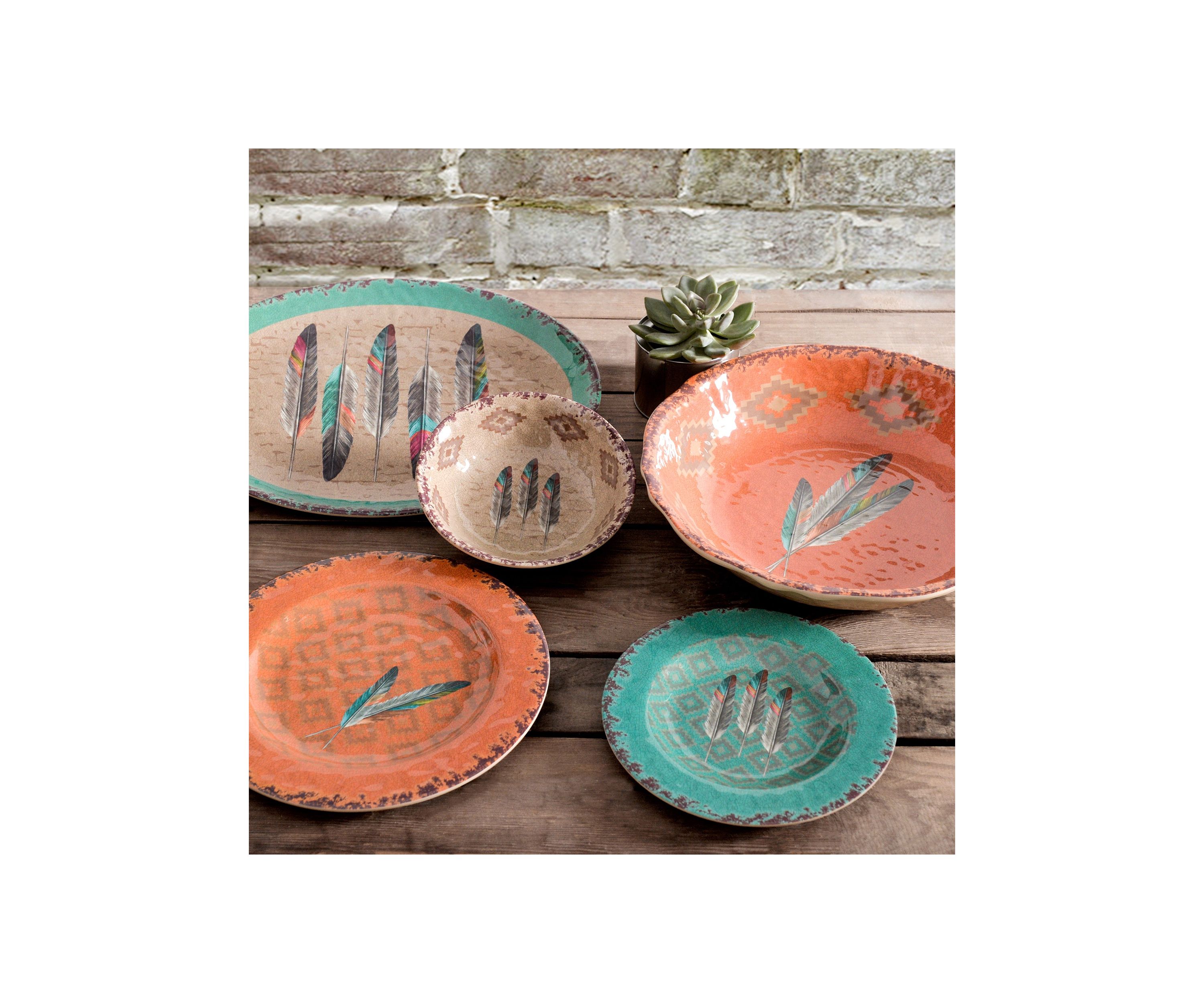 Feather Melamine Dinnerware Set