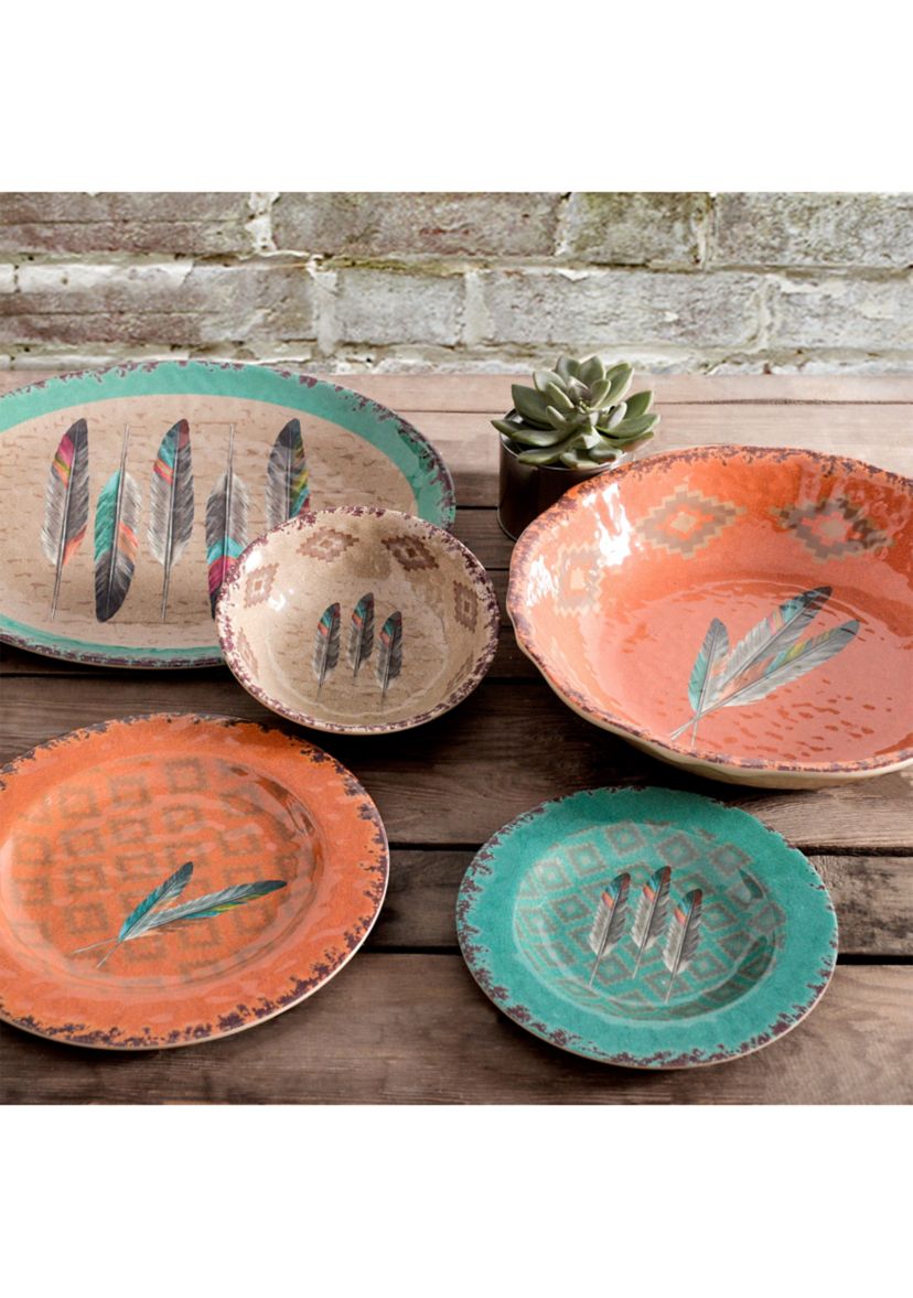 Feather Melamine Dinnerware Set