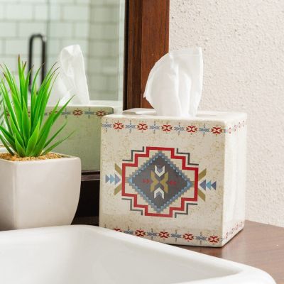 HiEnd Accents Savannah Tissue Box Cover Cream