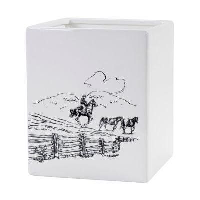 Ranch Life Ceramic Wastebasket