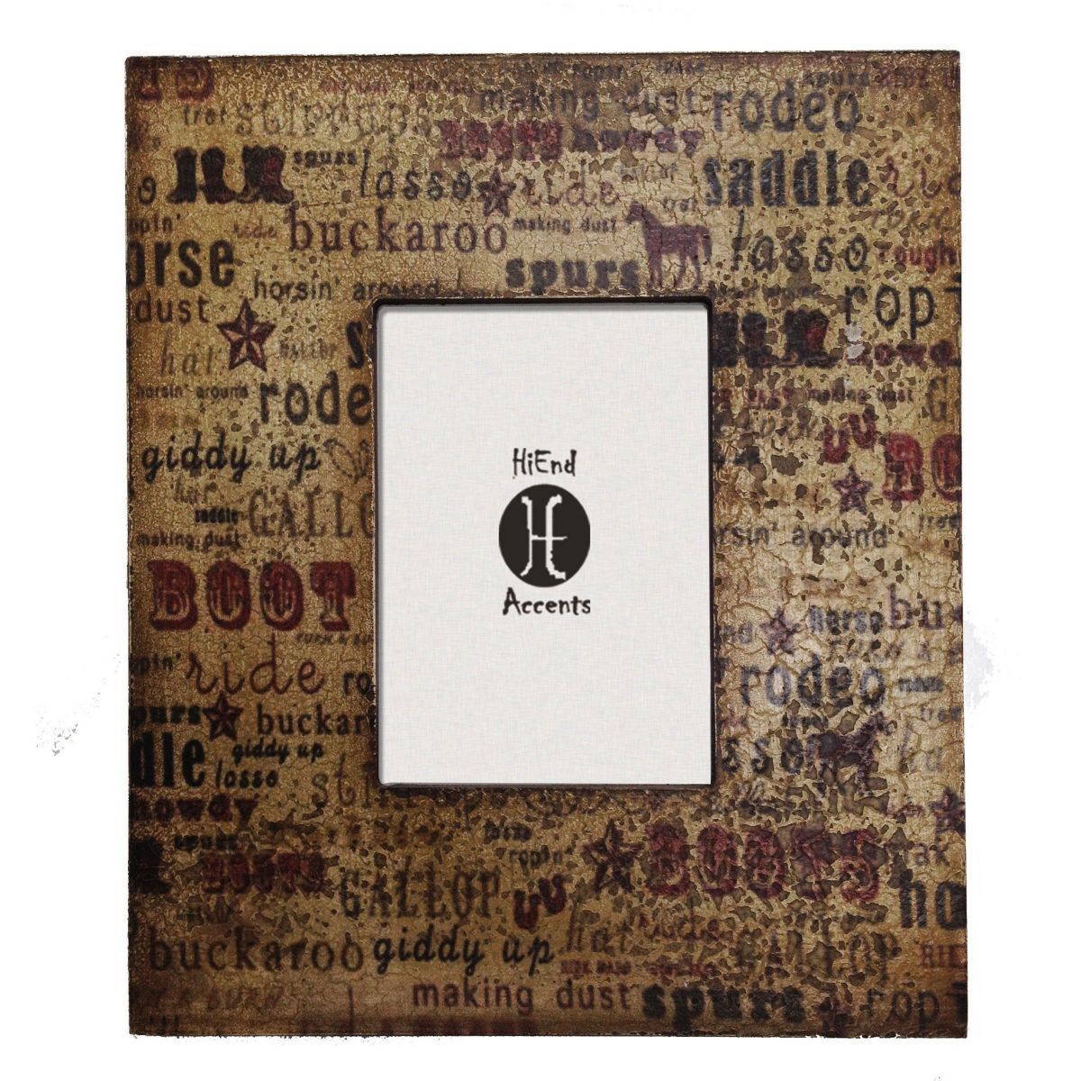 Western Text Picture Frame