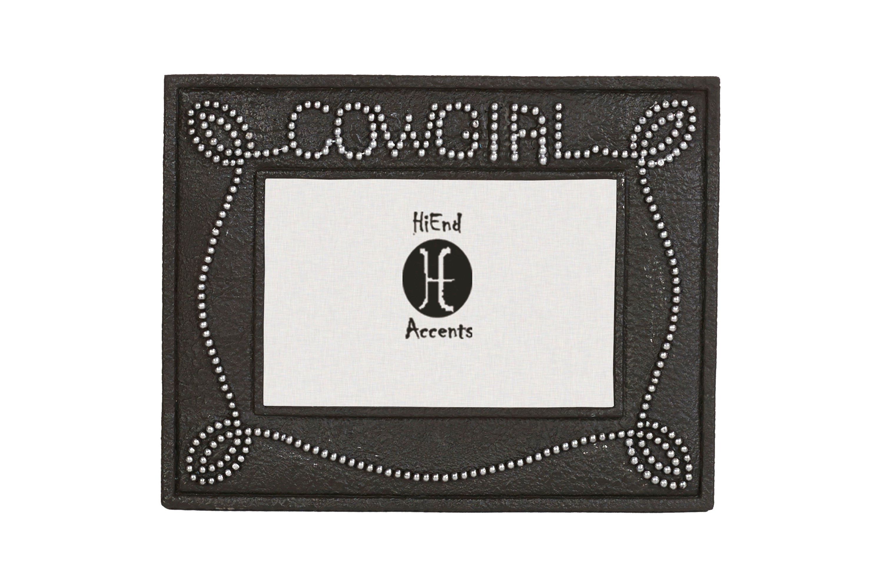 Cowgirl Studded Chocolate Picture Frame