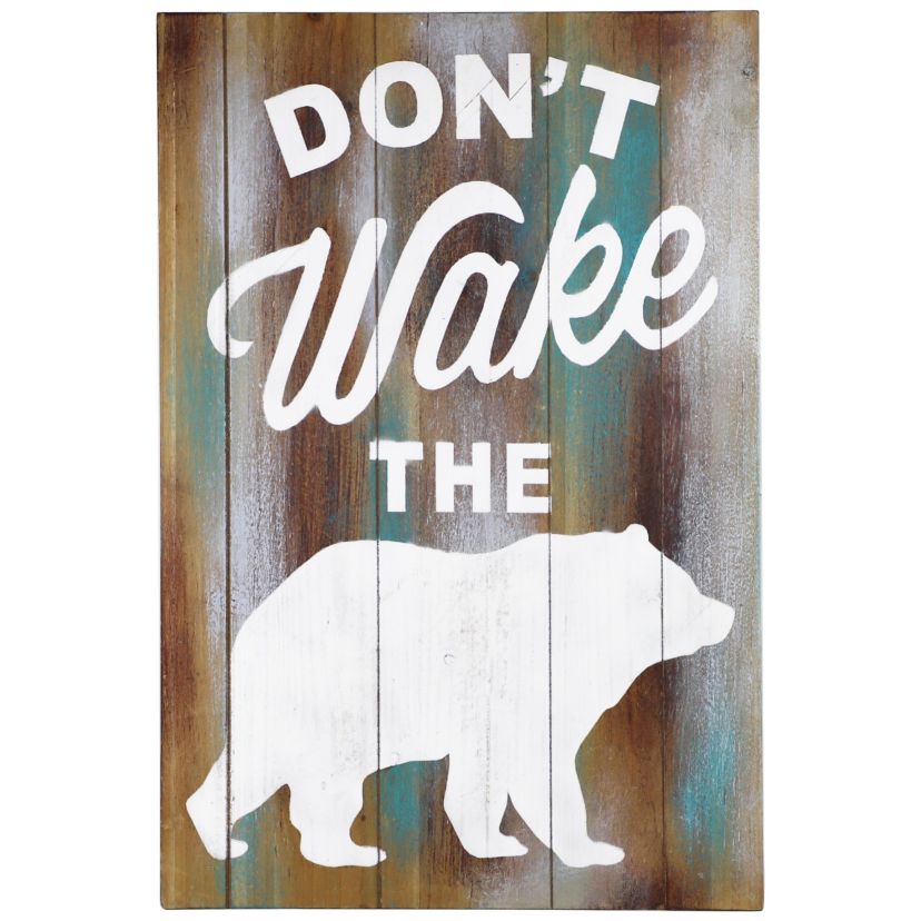 Dont Wake The Bear" Wall Décor