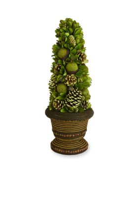 Shea's Wildflower Company 25-in. Pine Cone and Fruit Topiary | belk