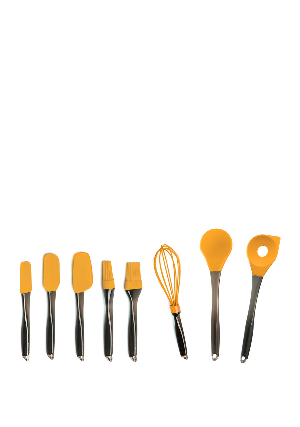 Geminis 8-Piece Silicone Orange Utensil Set