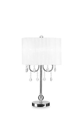 Catalina Lighting White Chandelier Table Lamp | belk