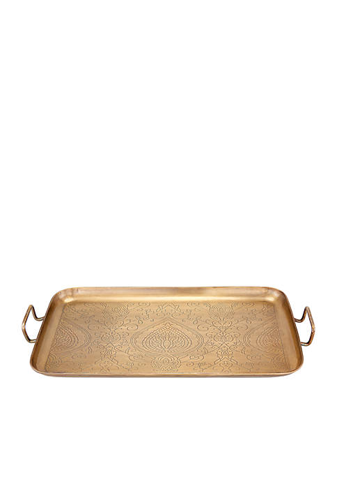 Tangier Champagne Tone Etched Tray