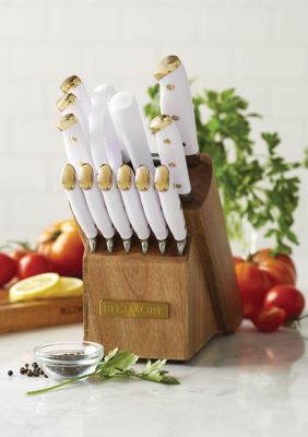 14 Piece White Forged Triple Rivet Cutlery Set
