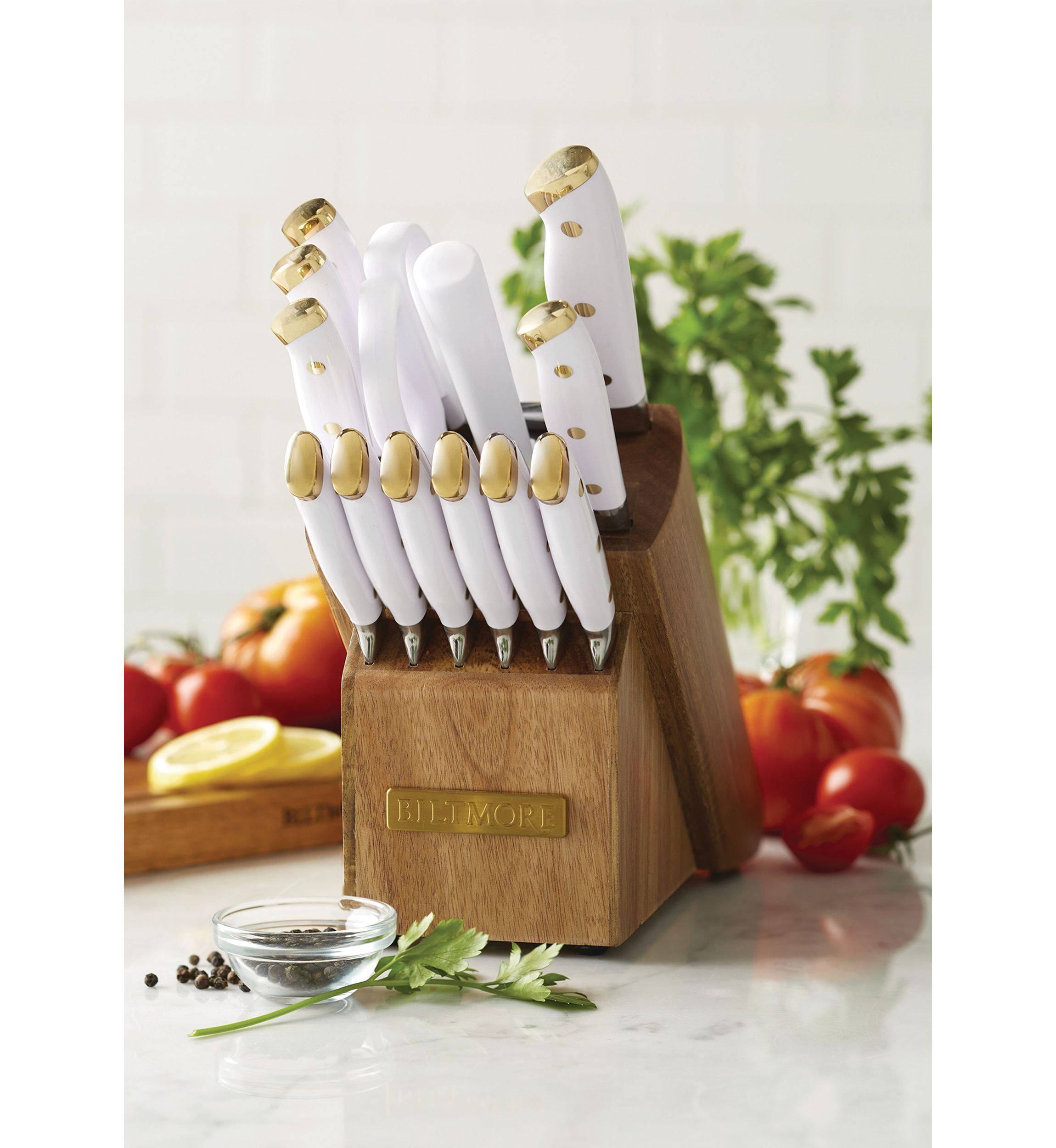 14 Piece White Forged Triple Rivet Cutlery Set